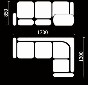 Кухонный диван Нео КМ-01 (168х128 см.) в Брянске - изображение 3