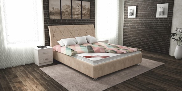 Кровать Верона 120х200 (с основанием) в Брянске - изображение