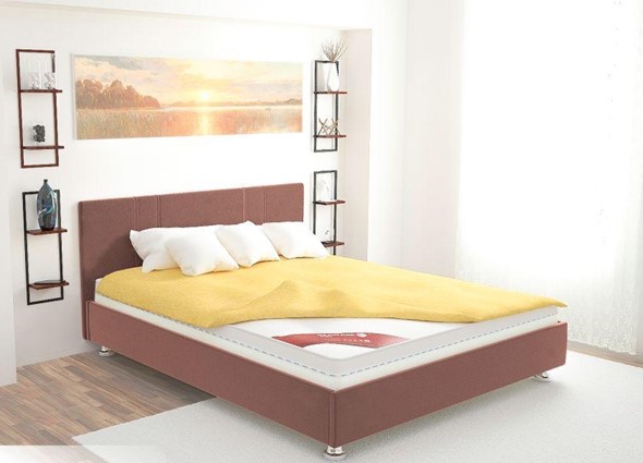 Кровать полутороспальная Вена 140х200 (с основанием) в Брянске - изображение