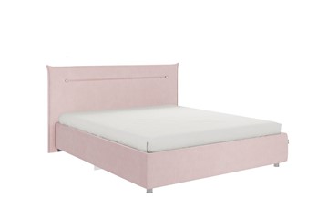 Кровать 2-х спальная Альба 1.6, нежно-розовый (велюр) в Брянске