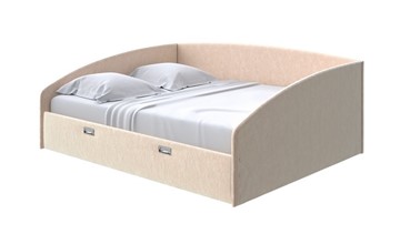Двуспальная кровать Bono 160х200, Флок (Бентлей Песок) в Брянске