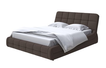 Кровать спальная Corso-6 200х200, Рогожка (Savana Chocolate) в Брянске