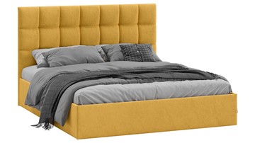 2-спальная кровать Эмбер тип 1 (Микровелюр Wellmart Yellow) в Брянске