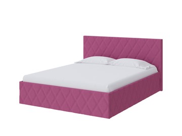 Кровать спальная Fresco 140х200, Рогожка (Savana Berry (фиолетовый)) в Брянске