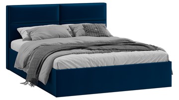 Кровать Глосс Тип 1 (Велюр Confetti Blue) в Брянске