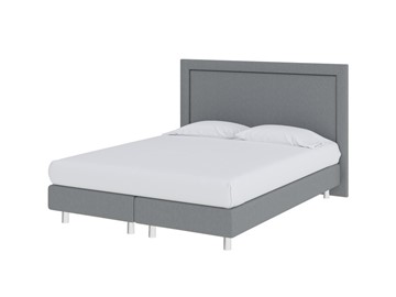 Двуспальная кровать London Boxspring Elite 160х200, Рогожка (Savana Grey (серый)) в Брянске