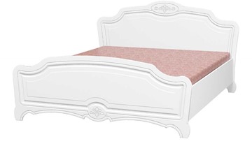 Двуспальная кровать Лотос (Лак-Белый Жемчуг) 160х200 в Брянске