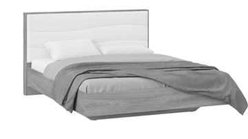 Кровать Миранда тип 1 (Дуб Гамильтон/Белый глянец) в Брянске - предосмотр
