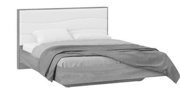 Кровать Миранда тип 1 (Дуб Гамильтон/Белый глянец) в Брянске - изображение