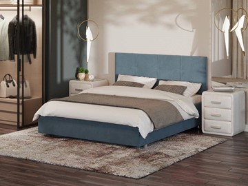 Кровать в спальню Neo 180х200, Велюр (Monopoly Прованский синий (792)) в Брянске