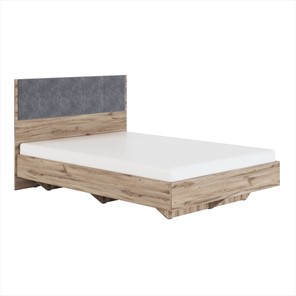 Кровать двуспальная Николь (мод.1.3) 1,6 серый текстиль, с ортопедическим основанием в Брянске
