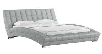 Кровать в спальню Оливия 160 арт. Дарлинг грей сандал (светло-серый) с основанием в Брянске