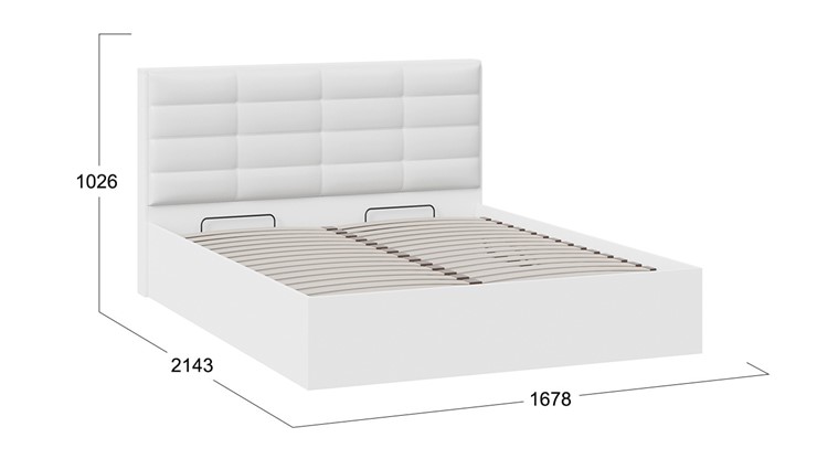 Кровать с подъемным механизмом Агата тип 1 (Белый) в Брянске - изображение 3