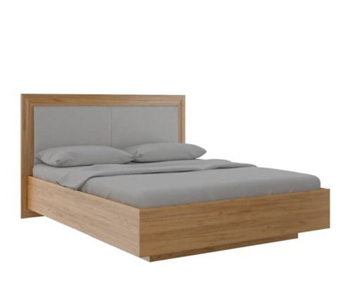 Кровать двуспальная с подъемным механизмом Глэдис М33 (Дуб золотой) в Брянске - изображение