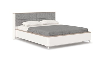Кровать Стефания 1600 с кроватным основанием ЛД 413.150, Дуб Маувелла PR/Белый в Брянске
