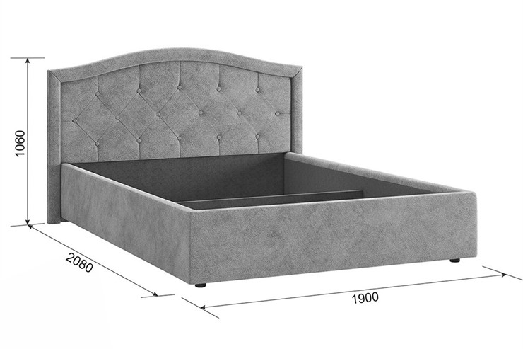 Кровать в спальню Верона 1,6 крем (экокожа) в Брянске - изображение 3