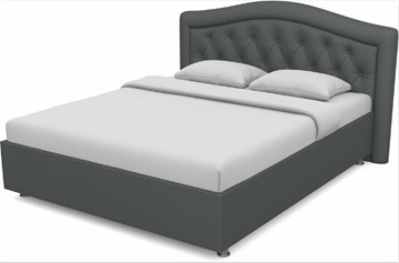 Кровать спальная Луиза 1600 с основанием (Nitro Grey) в Брянске