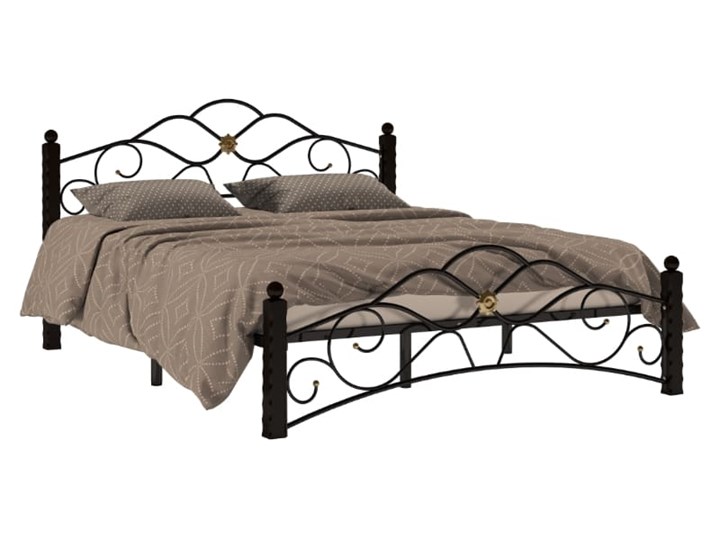 Двуспальная кровать Гарда 3, 160х200, черная в Брянске - изображение 1