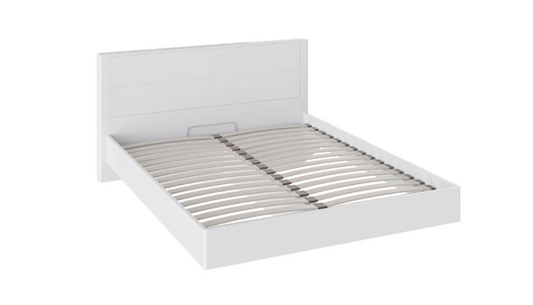 Двуспальная кровать Наоми 1600, цвет Белый глянец СМ-208.01.01 в Брянске - изображение