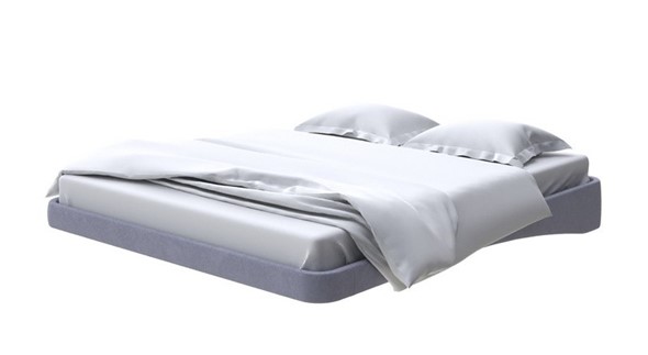Парящая кровать 160х200, Велюр (Casa Благородный серый) в Брянске - изображение