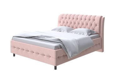 Полутороспальная кровать Como (Veda) 4 140х200, Велюр (Ultra Розовый мусс) в Брянске