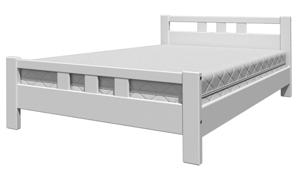 Кровать полуторная Вероника-2 (Белый Античный) 140х200 в Брянске - изображение