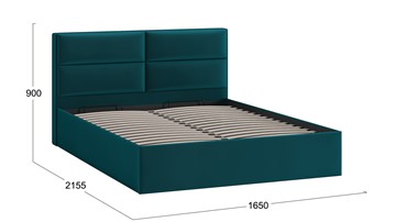 Кровать с механизмом двуспальная Глосс Тип 1 (Велюр Confetti Izumrud) в Брянске - предосмотр 1