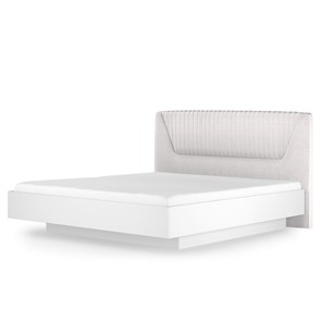 Кровать с подъемным механизмом Марсель-11 (Белый, ткань Catania white) 1400 в Брянске - предосмотр