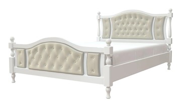 Кровать полутороспальная Жасмин (Белый античный) 140х200 в Брянске
