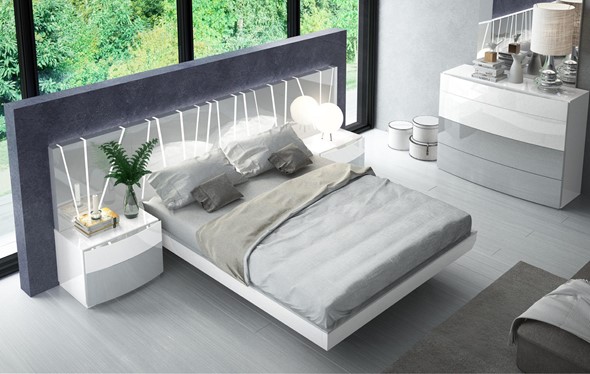 Кровать полутороспальная 606 VANESSA со светодиодной подсветкой (160х200) в Брянске - изображение