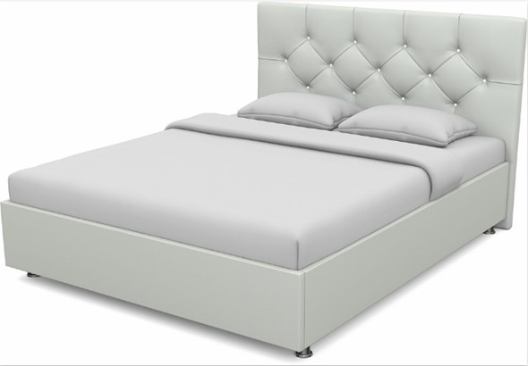 Кровать полуторная Моника 1400 с основанием (Nitro White) в Брянске - изображение