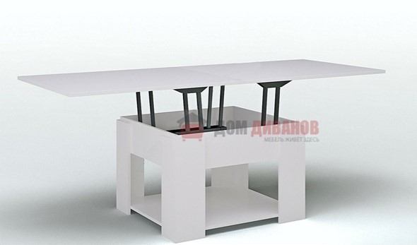 Складной стол-трансформер Модерн, белый глянец в Брянске - изображение