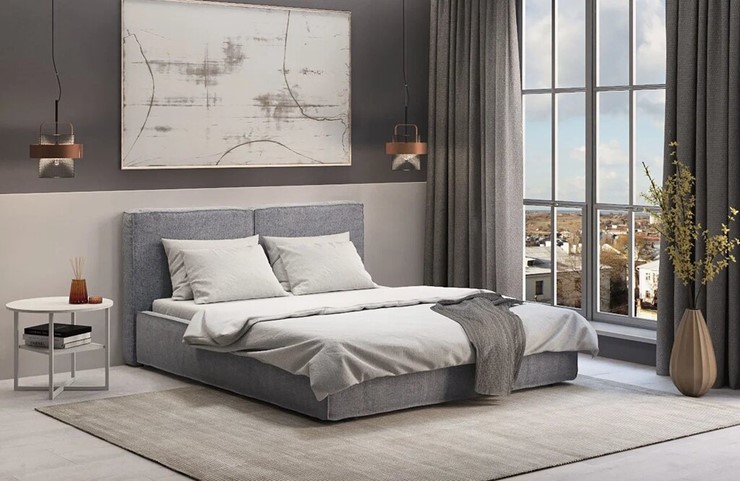 Кровать в спальню с подъемным механизмом Наоми 1400 в Брянске - изображение 6