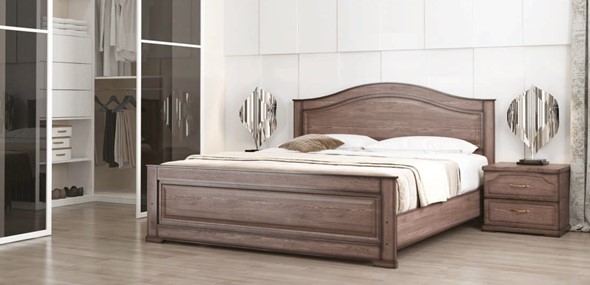 Двуспальная кровать Стиль 3, 160х200 с основанием в Брянске - изображение