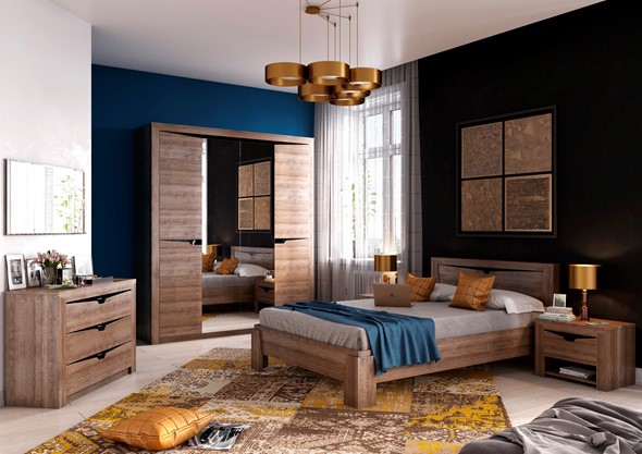 Модульная спальня Соренто, Дуб стирлинг в Брянске - изображение