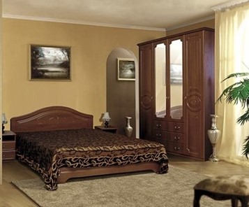 Модульная спальня Ивушка-5, цвет Итальянский орех в Брянске