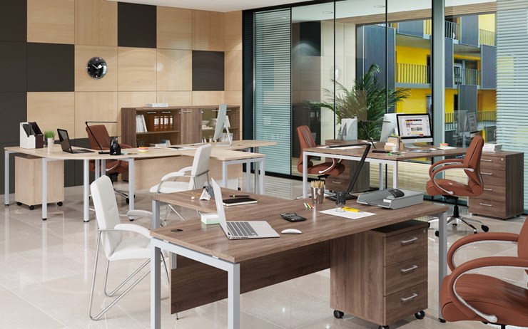 Офисный набор мебели Xten S 1 - один стол с приставным брифингом в Брянске - изображение