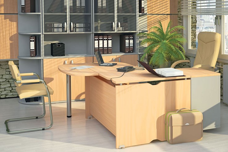 Офисный набор мебели Милан для руководителя отдела в Брянске - изображение