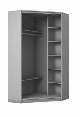 Детский угловой шкаф-купе Хит-У-23-4-77-17, Абстракция №1, Белый в Брянске - изображение 1