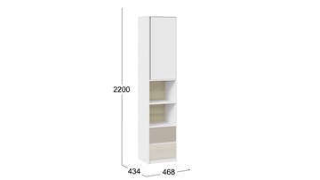 Комбинированный шкаф детский Сканди СМ-386.07.20-20 (Дуб Гарден, Белая, Глиняный серый) в Брянске - предосмотр 3