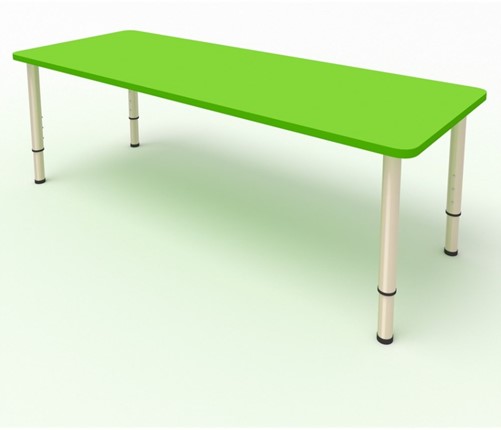 Стол для детей 2-местный  (по одну сторону столешн.) СДО-3 (0-3) зеленый (МДФ) в Брянске - изображение