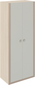 Шкаф распашной Глэдис М22 (Шимо светлый/Белый текстурный) в Брянске