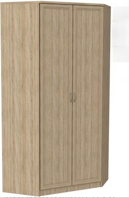 Распашной шкаф 403 несимметричный, цвет Дуб Сонома в Брянске - изображение