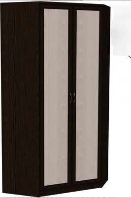 Распашной шкаф 403 несимметричный, цвет Венге в Брянске - изображение