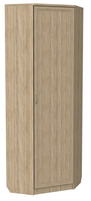 Распашной шкаф 402 угловой со штангой, цвет Дуб Сонома в Брянске - изображение