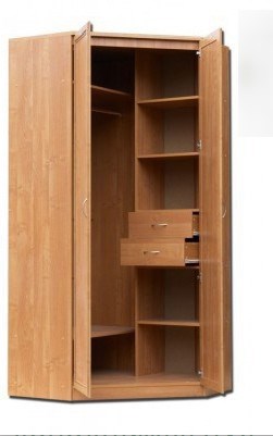 Распашной шкаф 403 несимметричный, цвет Дуб Сонома в Брянске - изображение 1