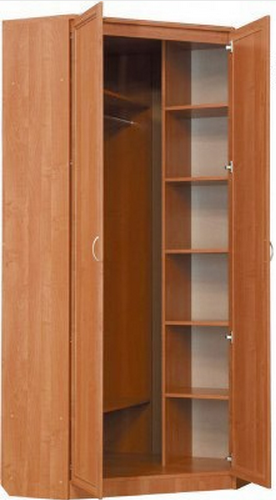 Распашной шкаф 401 угловой со штангой, цвет Венге в Брянске - изображение 1