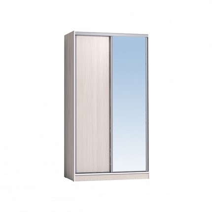 Шкаф 1200 Домашний Зеркало/ЛДСП, Бодега Светлый в Брянске - изображение