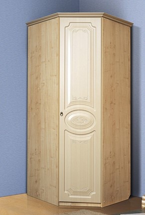 Распашной шкаф угловой Ивушка-5, цвет Дуб беленый в Брянске - изображение