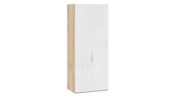 Шкаф для одежды Эмбер СМ-348.07.003 (Яблоня Беллуно/Белый глянец) в Брянске